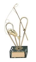 Trofeo pesca caña y pez