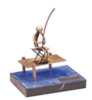 Trofeo pesca pescador pescando