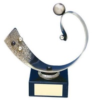 Trofeo petanca plateado