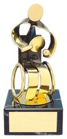 Trofeo ping pong jugador dorado