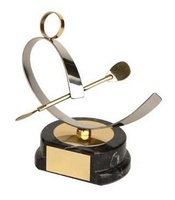 Trofeo piragüismo dorado y plateado