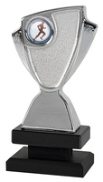 Trofeo plateado cerámica. Modelo mixtepec