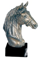 Trofeo realizado en resina Caballo Hípica.