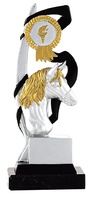 Trofeo realizado en resina Caballo