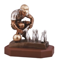 Trofeo realizado en resina de Bolos.