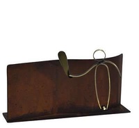 Trofeo rectangular Palas en metal oxido
