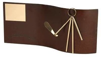 Trofeo rectangular de palas envejecido