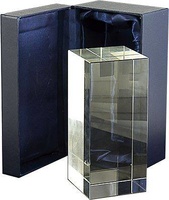 Trofeo rectangular personalizable en cristal optico