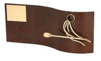 Trofeo remo rectangular ondulado