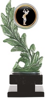Trofeo resina Icono Verde Oro Bembibre