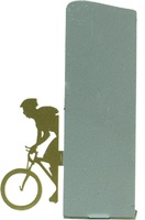 Trofeo silueta de metal para mountainbike
