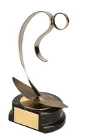 Trofeo surf dorado y plateado