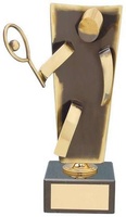 Trofeo tenis artesanal latón