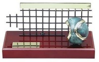 Trofeo tenis pelota y red