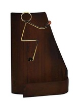 Trofeo trasera forma recta metal oxido para Cartas