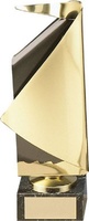 Trofeo vela latón dorado