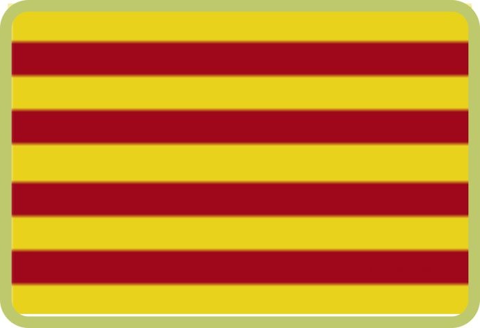 Cinta para medalla bandera cataluña. 
