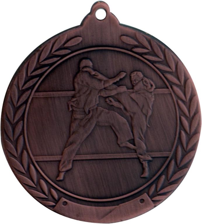 Medalla Monforte metálica de 50mm Ø karate 