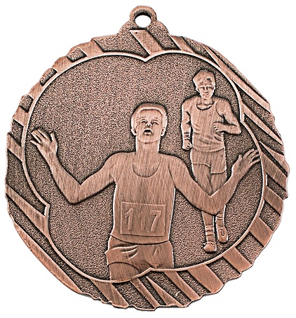 Medalla atletismo, cross, luarca oro, plata y bronce 