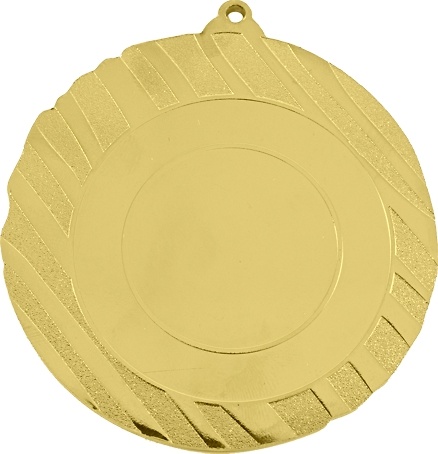 Medalla corpin de 70 mm en acabado oro plata y bronce 