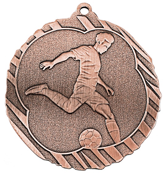 Medalla deportiva futbol laurel 50 mm Ø 