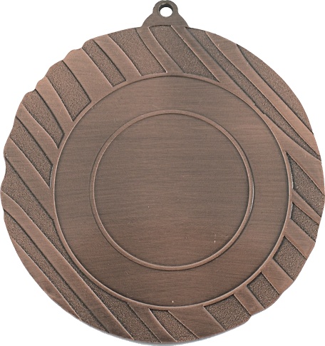 Medalla metalica modernista oro, plata y bronce 