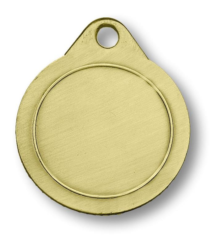 Medalla metalica ramo y punteado toscanas 