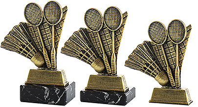 Trofeo Badminton Resina Bronce 
