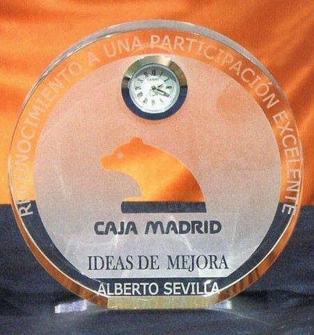 Trofeo Betsileo Reloj Circular Cristal 