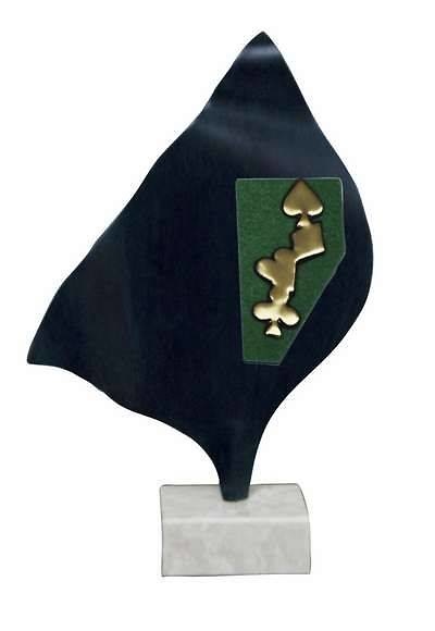 Trofeo Artesanal Laton Cartas 