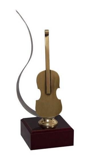 Trofeo Artesanal Laton Musica 