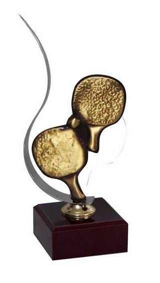 Trofeo Artesanal Laton Ping Pong 