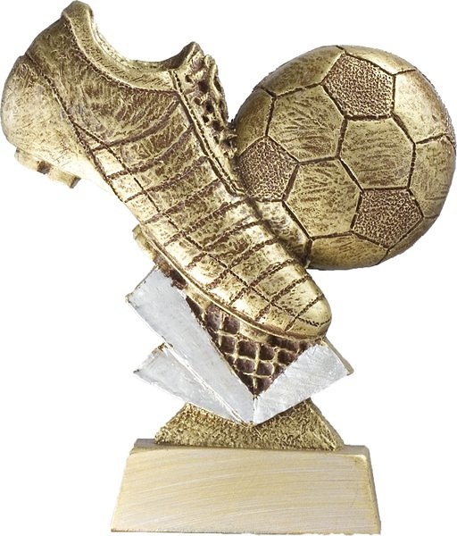 Trofeo Futbol Zapatilla Balon Porteria Dorado 