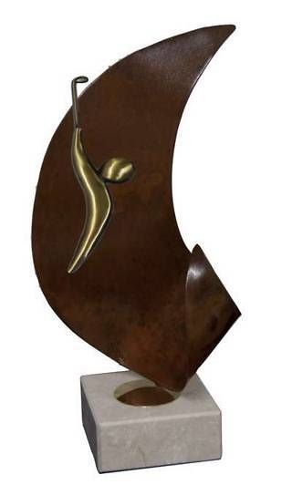 Trofeo Artesanal Laton Golf 