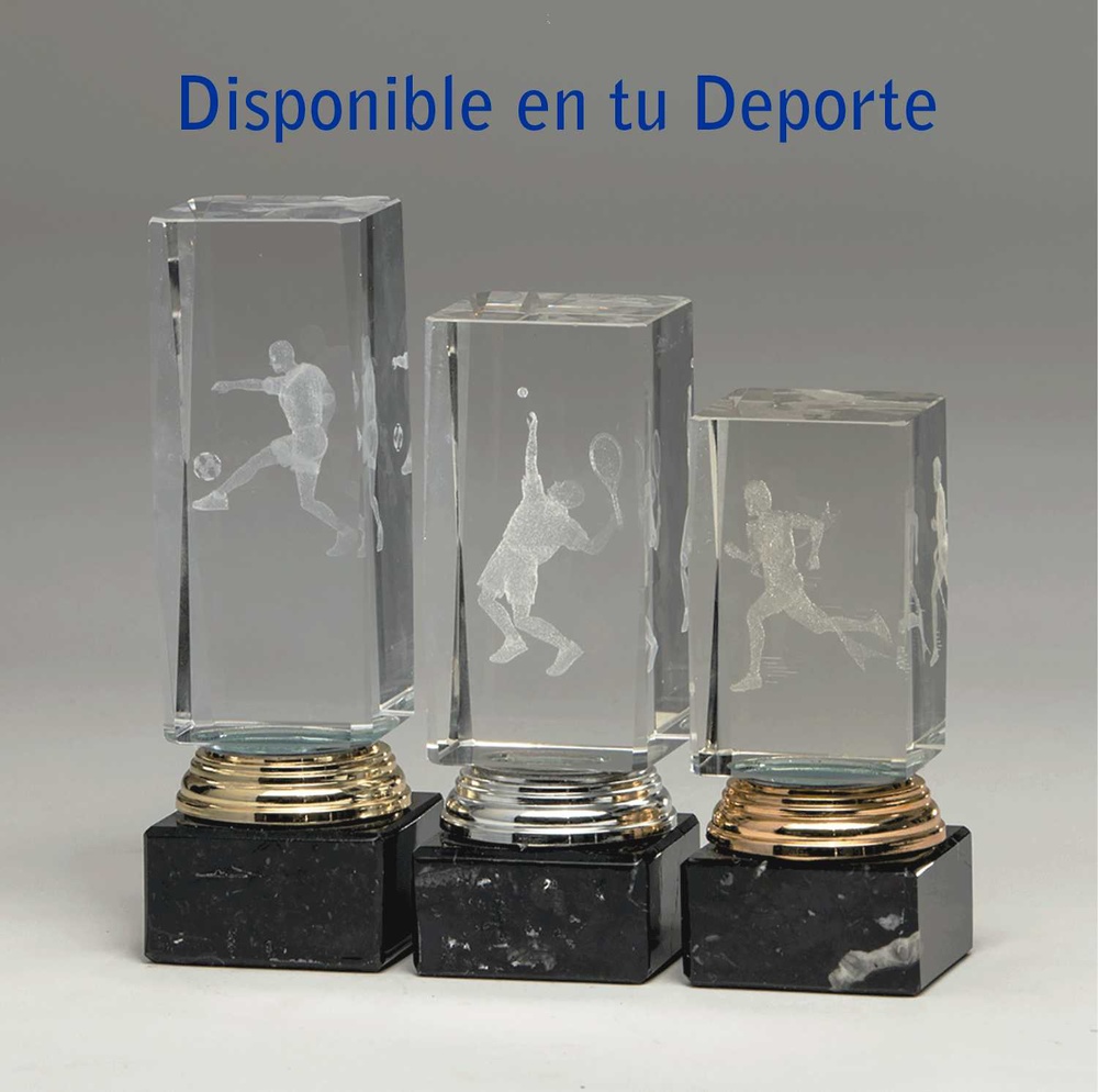 Trofeo Icono de Cristal 3D 