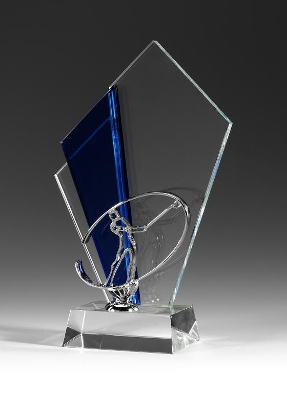 Trofeo Minatetlan cubo golf cristal 
