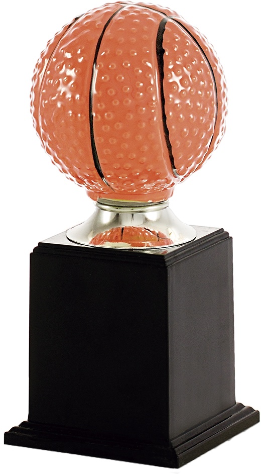 Trofeo Plateado Pelota de Baloncesto 