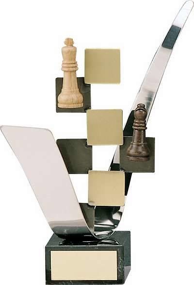 Trofeo ajedrez hecho a mano 