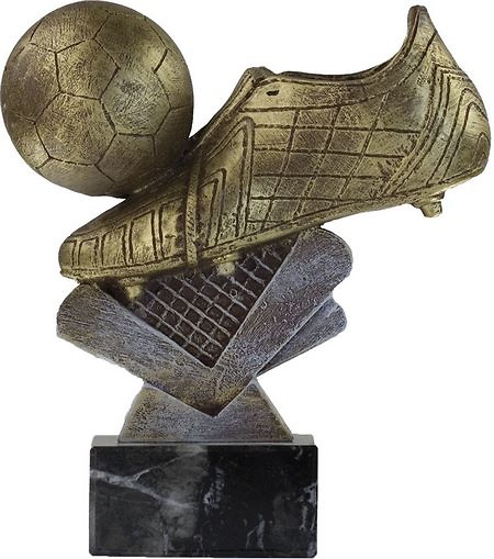 Trofeo bota resina de futbol 