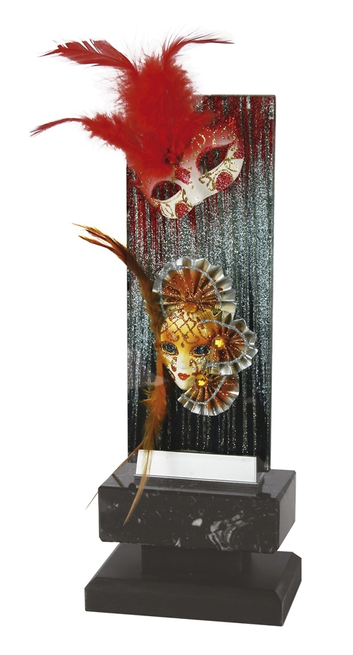 Trofeo carnaval cristal modelo floker 