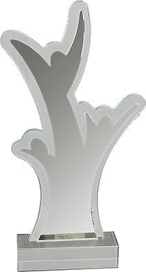 Trofeo de Cristal con forma personalizable santos 