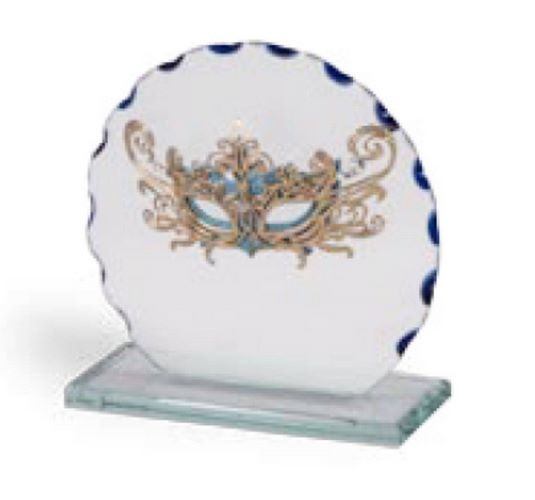 Trofeo de Cristal en forma redonda para Carnaval modelo Armenta 