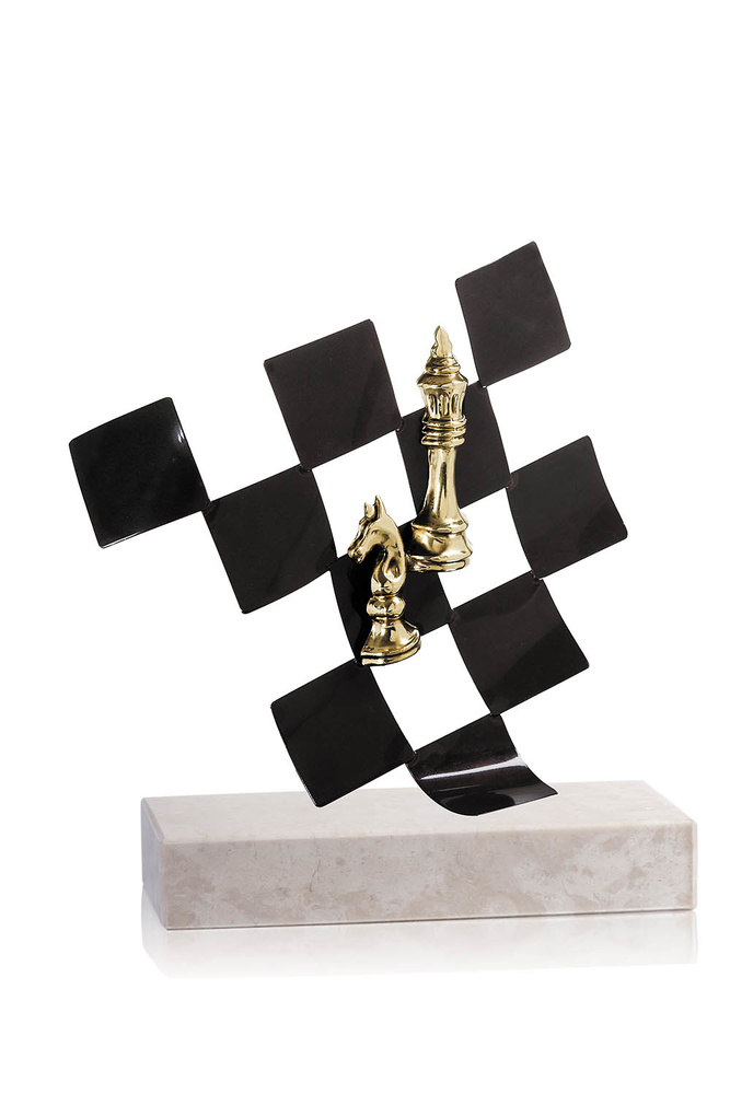 Trofeo de laton para ajedrez 