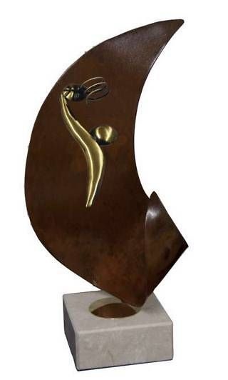 Trofeo Artesanal Laton Baloncesto 
