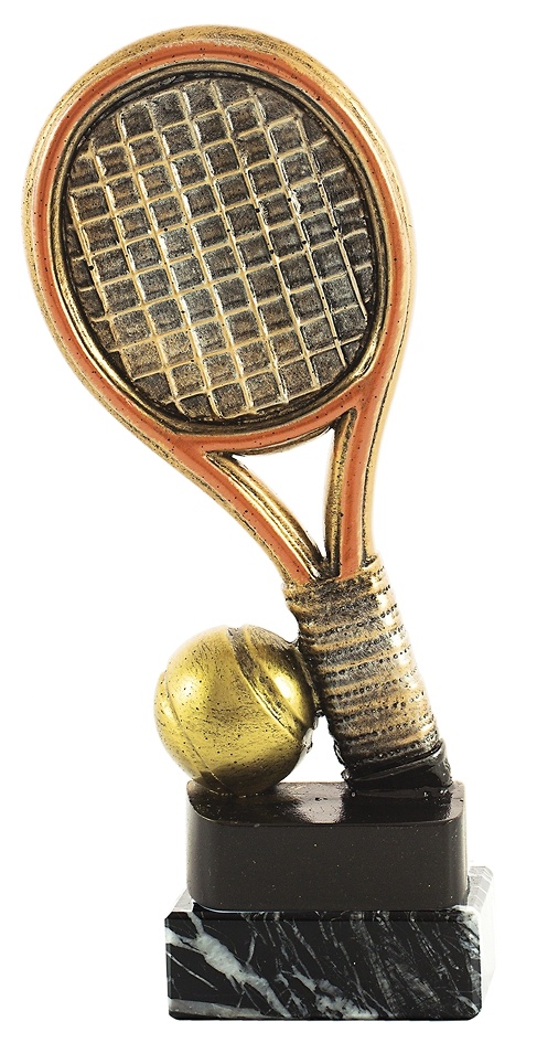 Trofeo en resina de Tenis Frontenis raqueta 