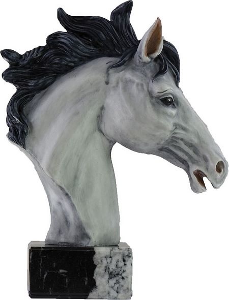 Trofeo hipica busto de caballo 