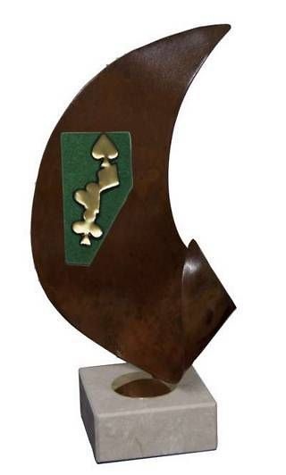 Trofeo Artesanal Laton Balonmano 