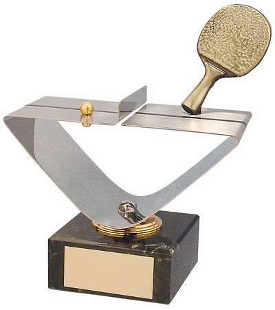 Trofeo ping pong mesa y pala online - Trofeos ping pong