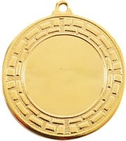 Medalla Deportiva de 50 mm Ø borde e hojas y disco deportivo