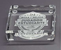 Trofeo Bilen Pisapapeles Cuadrado